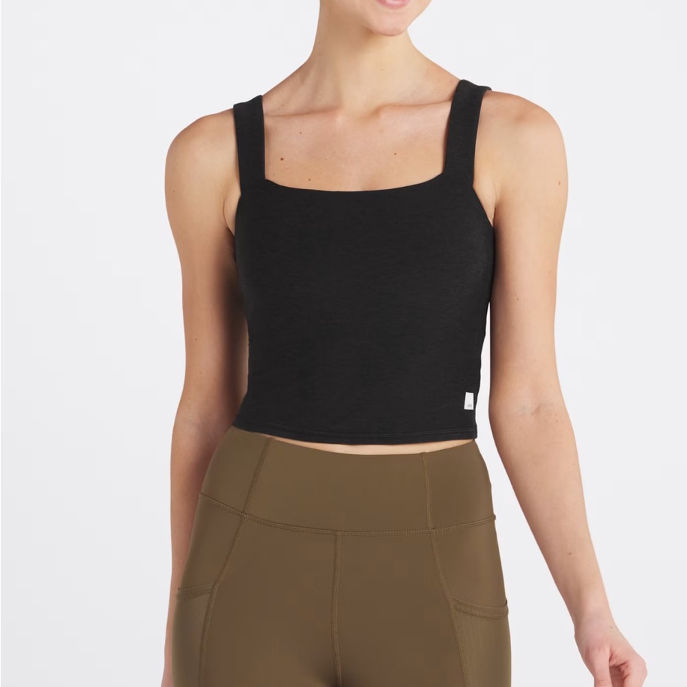 Vuori Black Elevation Square Neck Tank